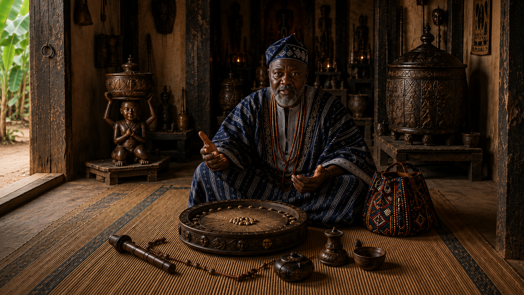 Babalawo practitioner profile portrait